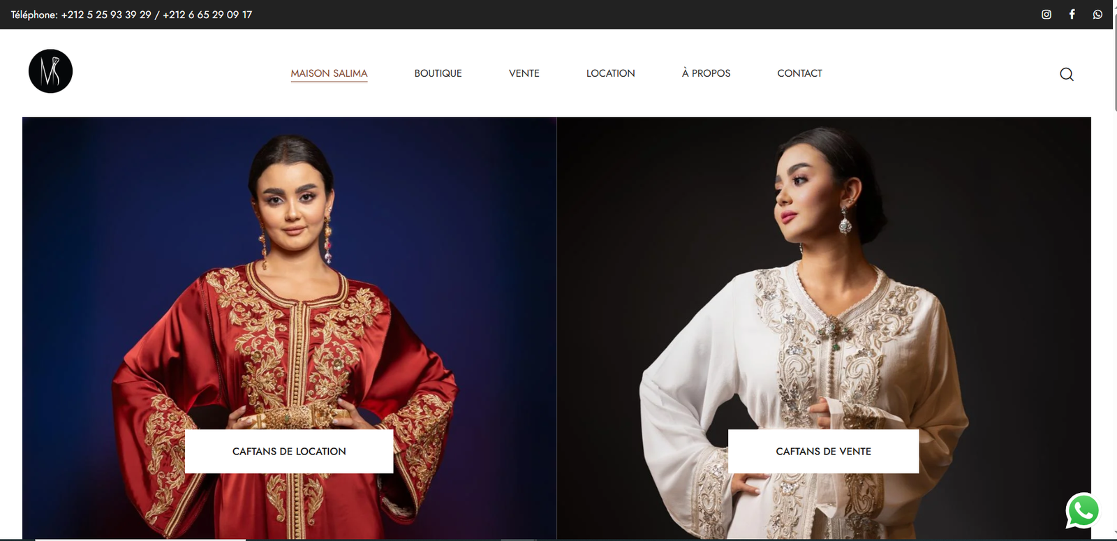 maison salima site web
