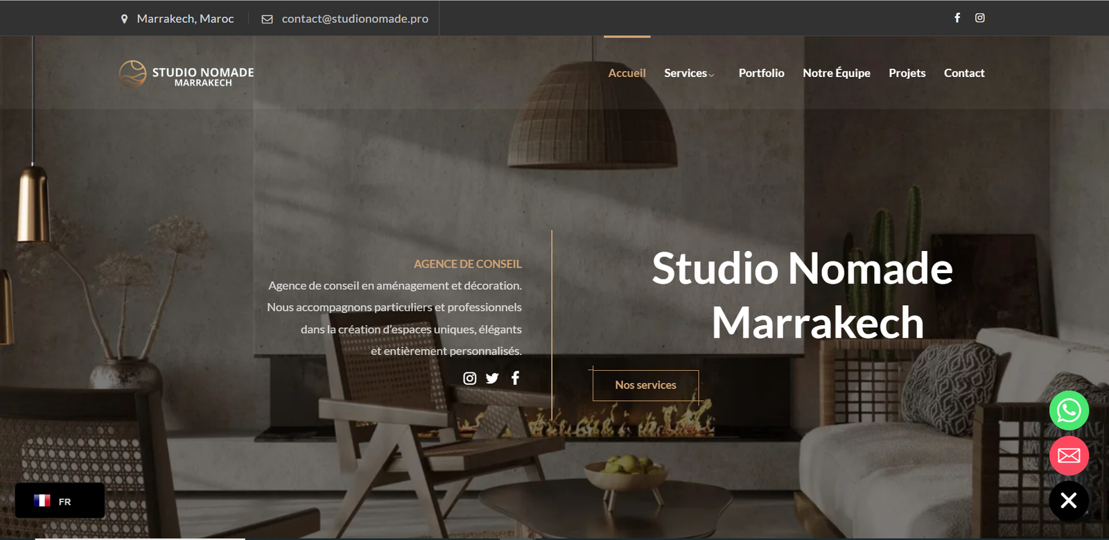 studio nomade site web